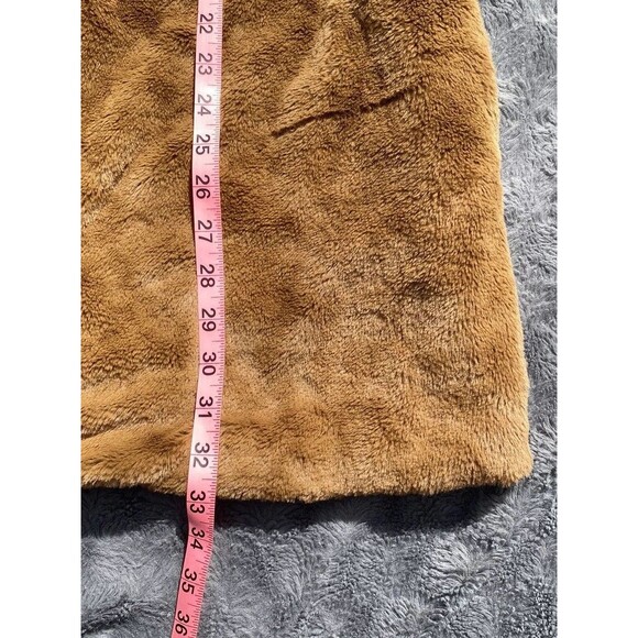 Love Tree Teddy Coat M Tan Brown Faux Fur Sherpa Jacket Boho Mob Wife Style - Picture 11 of 16